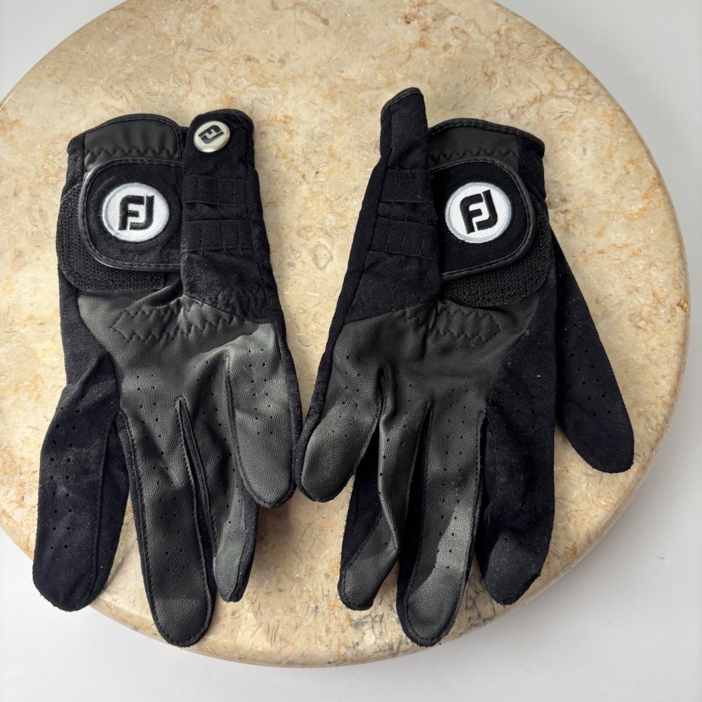 FootJoy RainGrip Golf Gloves Ladies Small‎ Black Pair